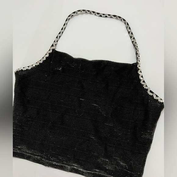 United Colors of Benetton - sequin halter crop top - size small - Picture 6 of 10